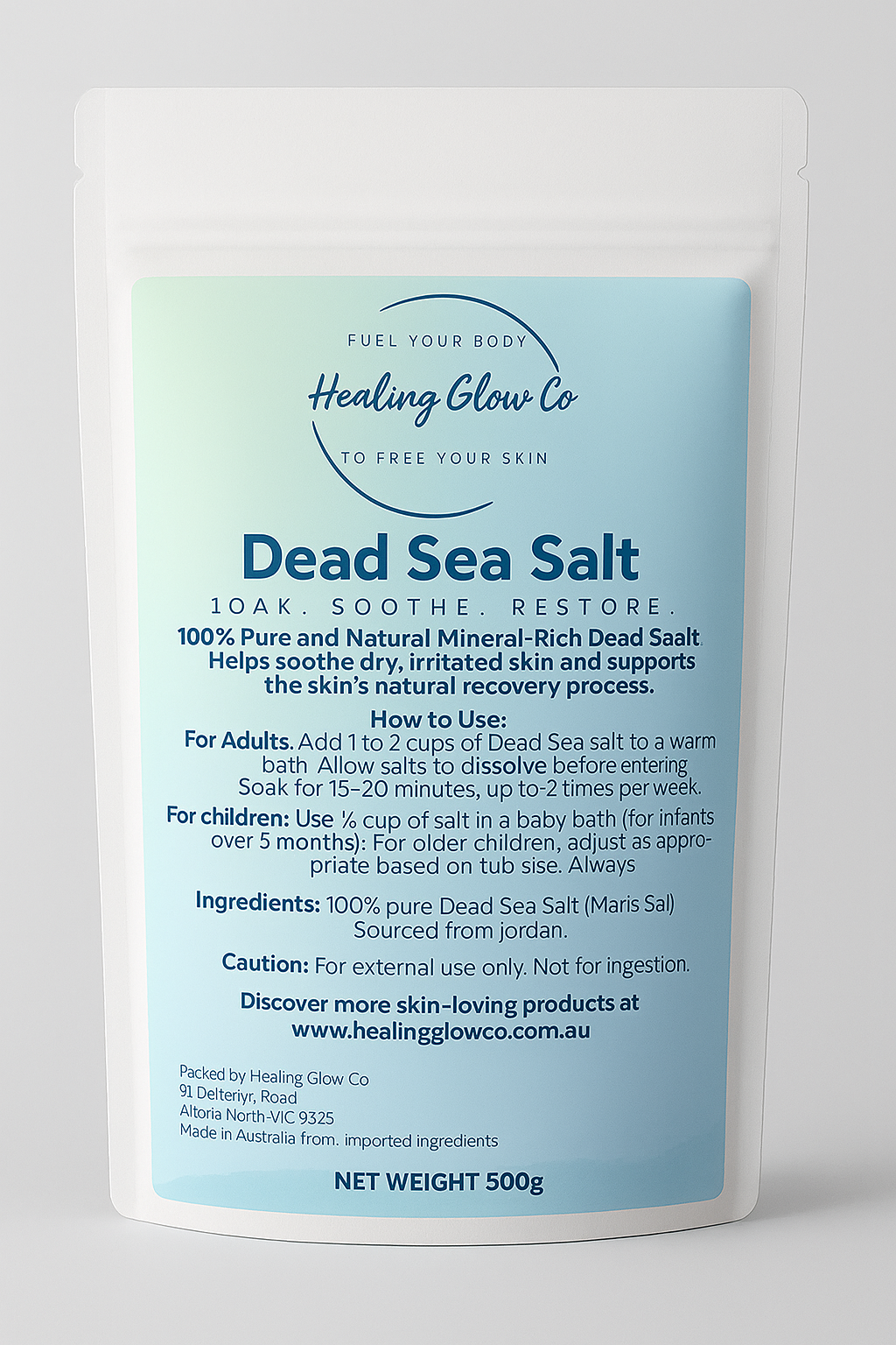 The Soothing Duo - 1x Manuka Salt Soaks 1x Dead Sea Salt (Save 15%)