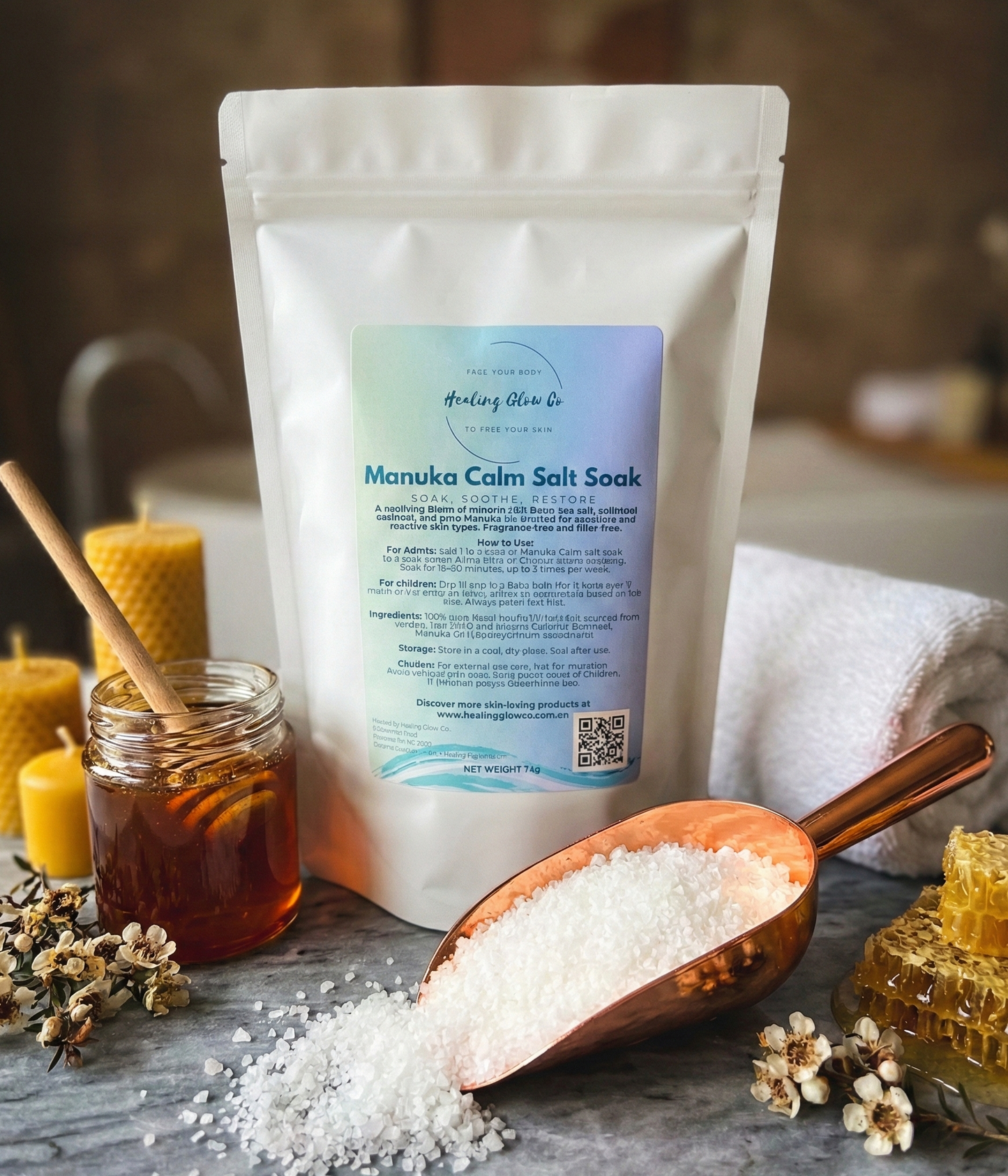 The Calm Collection - 3x Manuka Salt Soaks (Save 15%)