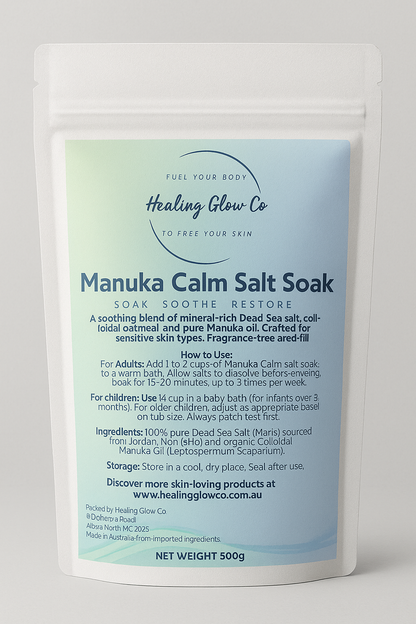 The Soothing Duo - 1x Manuka Salt Soaks 1x Dead Sea Salt (Save 15%)